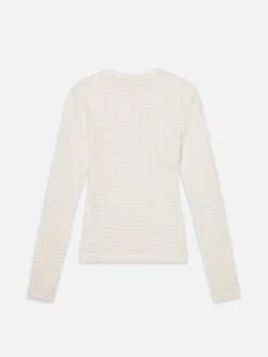 The Popcorn Top -- Alabaster 7 The Popcorn Top -- Alabaster -Frame Sale Store WS25JKT005 ABST B