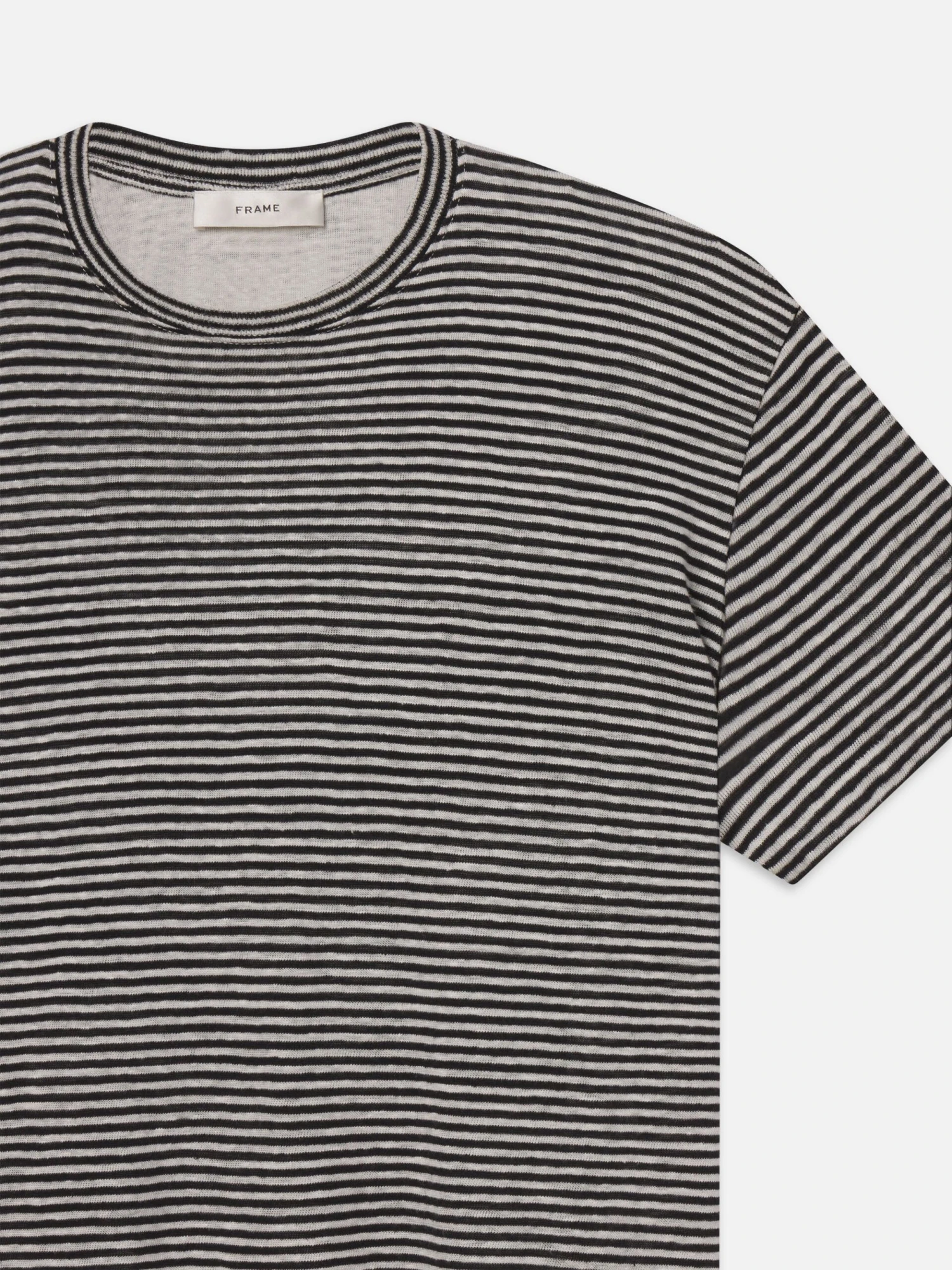 The Linen Baby Tee -- Black Multi 4 The Linen Baby Tee -- Black Multi - Image 4