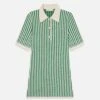 The Cable Polo Dress -- Kelly Green Multi