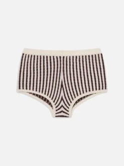 The Cable Shorts -- Burgundy Multi