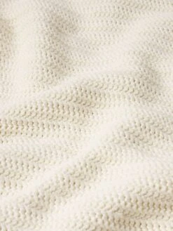 The Crochet Blazer -- Cream -Frame Sale Store WS25KSW024 CREA FABRIC DETAIL