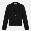 The Crochet Blazer -- Black