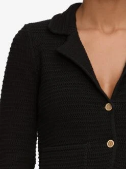 The Crochet Blazer -- Black 9 The Crochet Blazer -- Black -Frame Sale Store WS25KSW024 BLK 13121