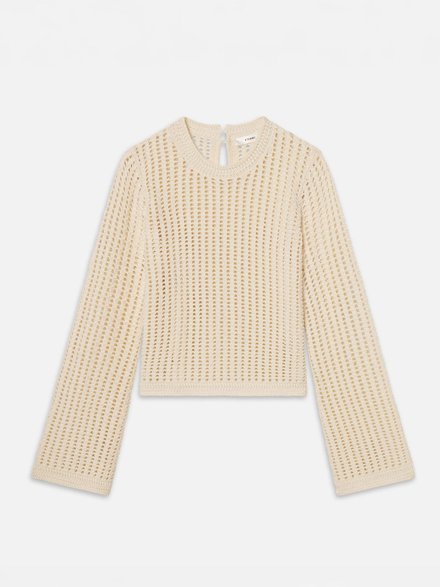 The Crochet Bell Sweater -- Alabaster 1 The Crochet Bell Sweater -- Alabaster
