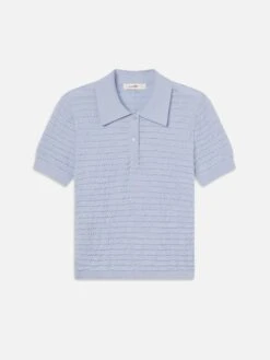The Smocked Polo -- Light Chambray