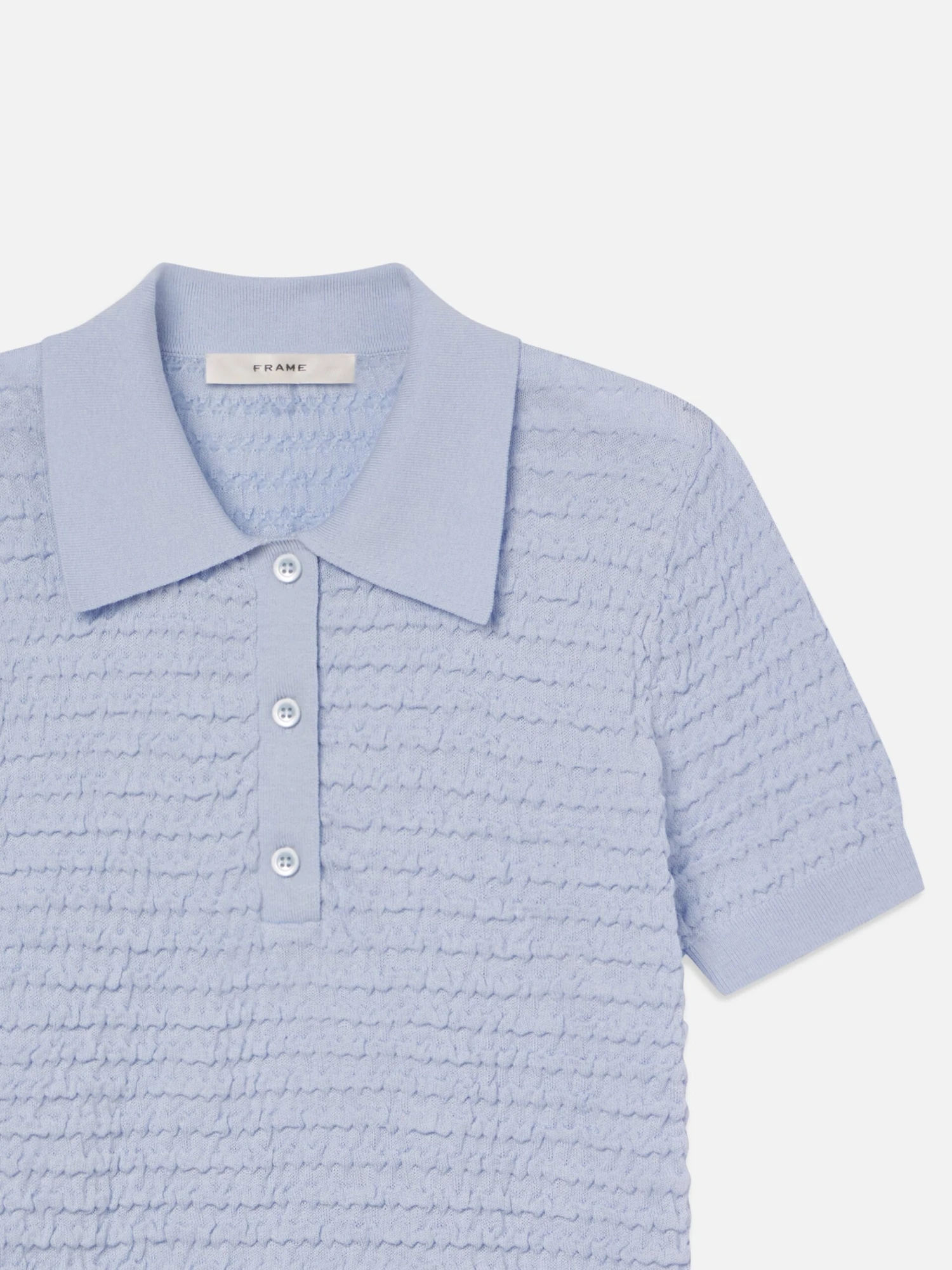 The Smocked Polo -- Light Chambray 2 The Smocked Polo -- Light Chambray - Image 2