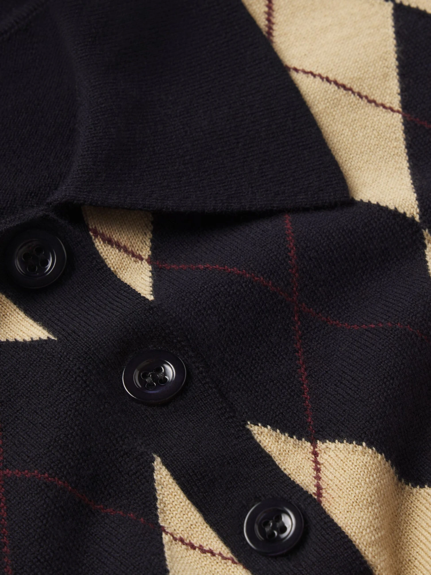 The Argyle Short Sleeve Polo -- Navy Multi 7 The Argyle Short Sleeve Polo -- Navy Multi - Image 7