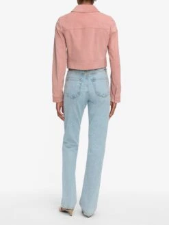 The Small Suede Jacket -- Flamingo -Frame Sale Store WS25LJA003 FLAM 3295 V2