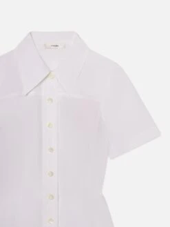 The Flare Mini Dress -- White -Frame Sale Store WS25WDR016 WHT DET