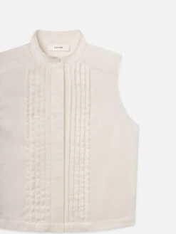 The Tux Blouse -- Alabaster -Frame Sale Store WS25WSH010 ABST DET