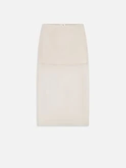 The Silk Organza Skirt -- Alabaster