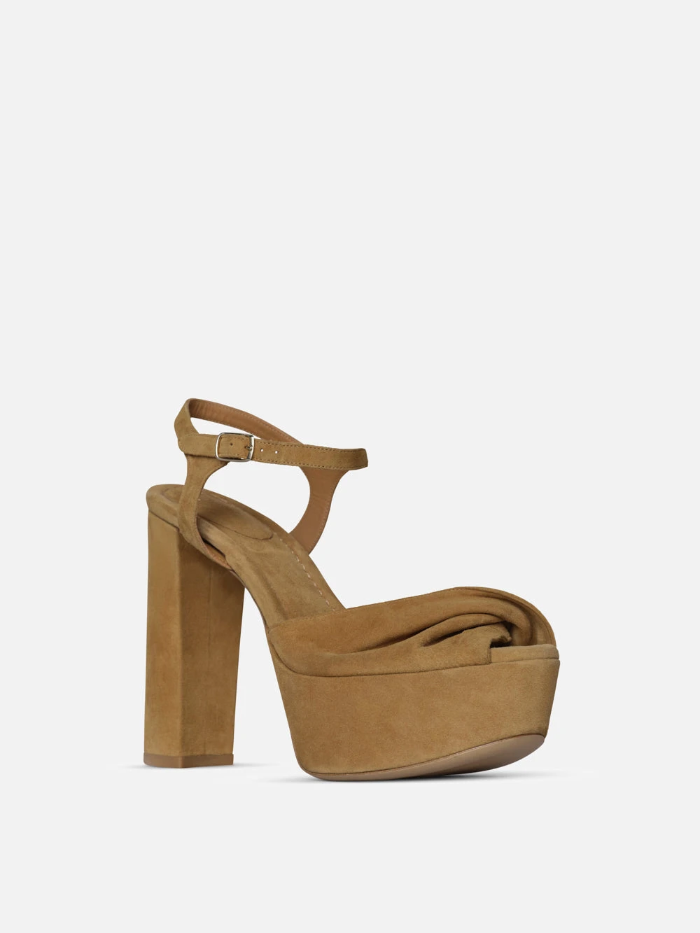 Camille Platform Heel -- Tan 3 Camille Platform Heel -- Tan - Image 3