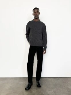 Cashmere Crewneck Sweater -- Dark Grey -Frame Sale Store men PS25 mini 8